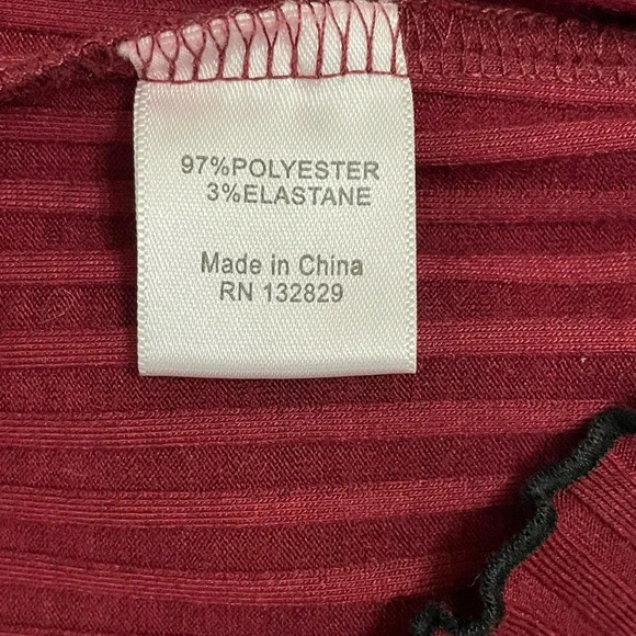 House of Harlow x Revolve Burgundy Off Shoulder Mini‎ Dress Medium - Picture 7 of 7